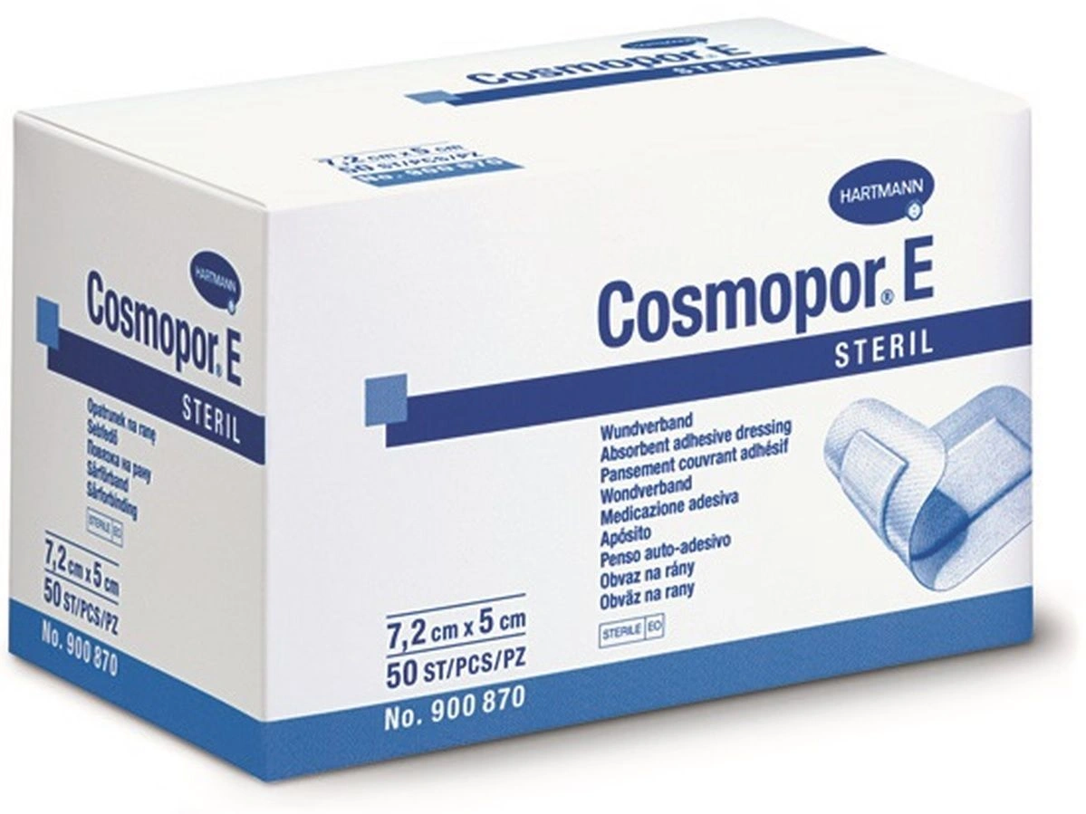 פד דביק COSMOPOR E STERIL 7.2 CM*5CM 4